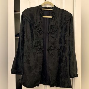 Silk embroiled evening jacket